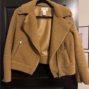 For The Republic Camel Teddy Jacket
